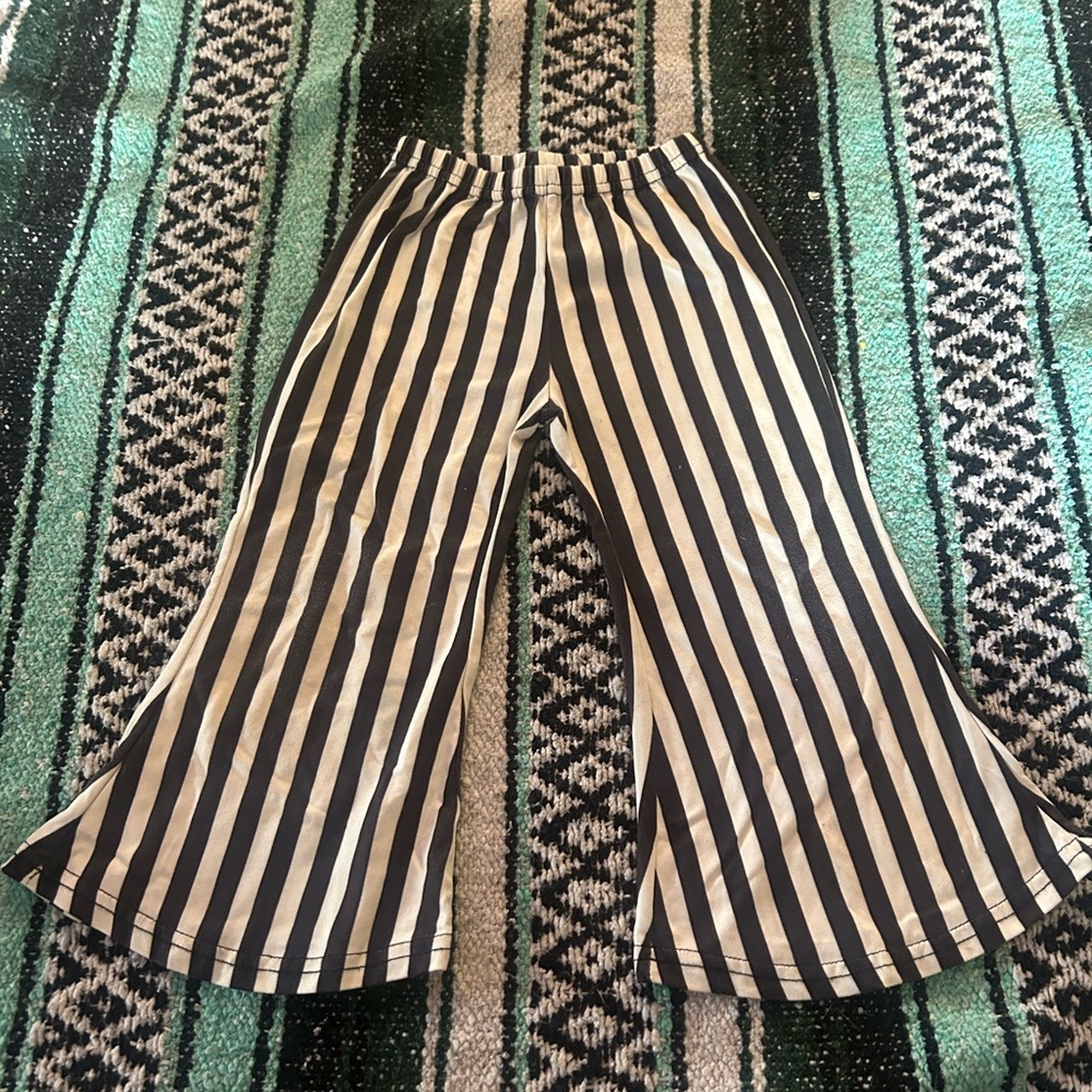 Toddler striped bell bottoms